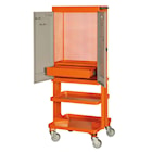Bahco Red Tool Cabinet On Wheels 1495CD60WRED