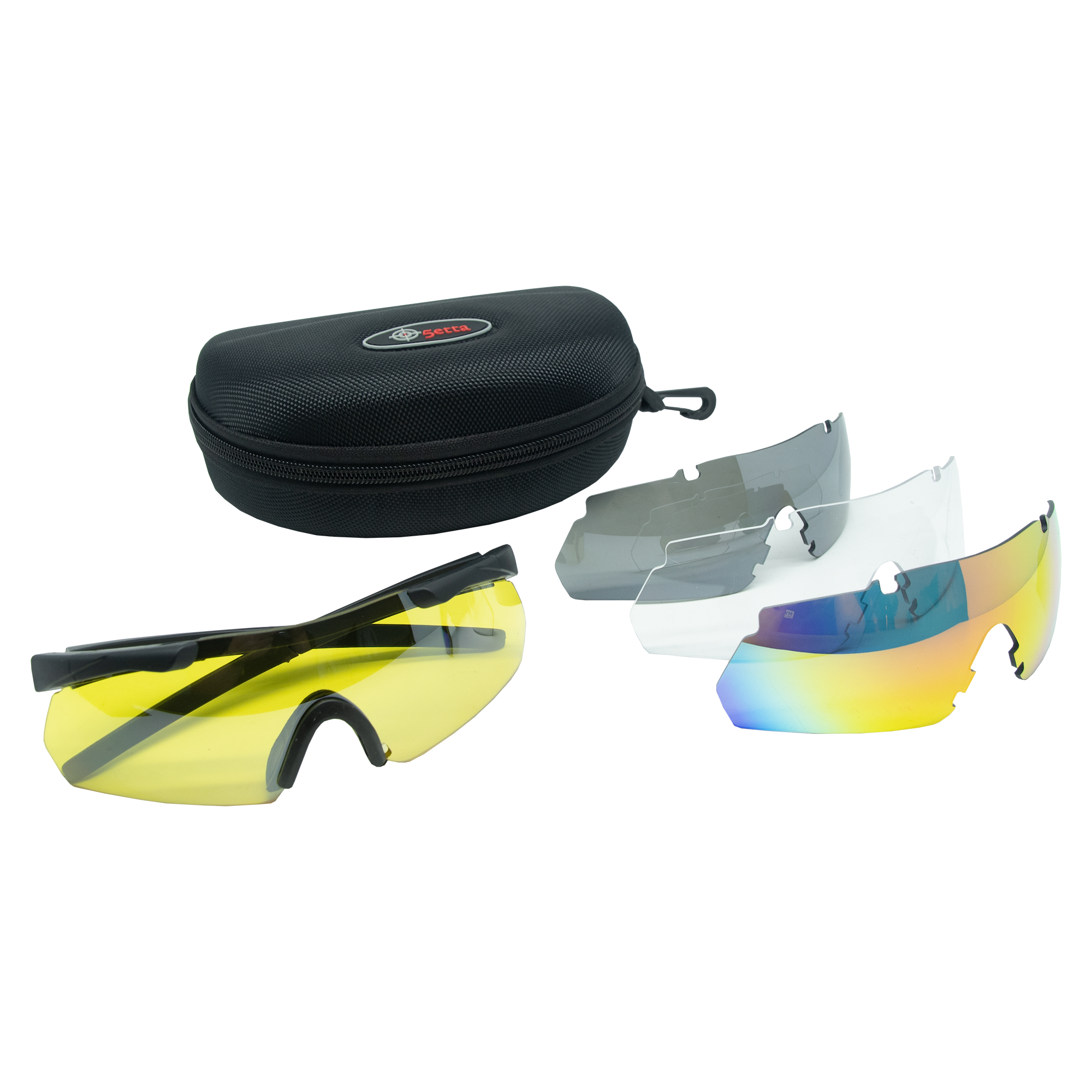 5etta Skytebriller Pro, 4 farger