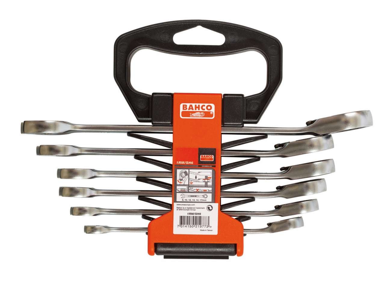 Bahco Spärrkombinyckel 1RM/SH6 i sats 8-17mm 6 delar