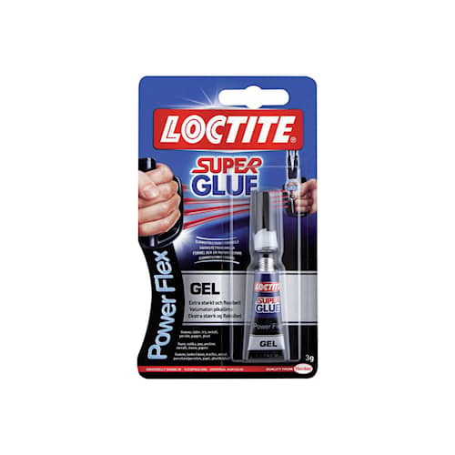 Loctite Snabblim Super Glue Power Flex Gel tub 3gram