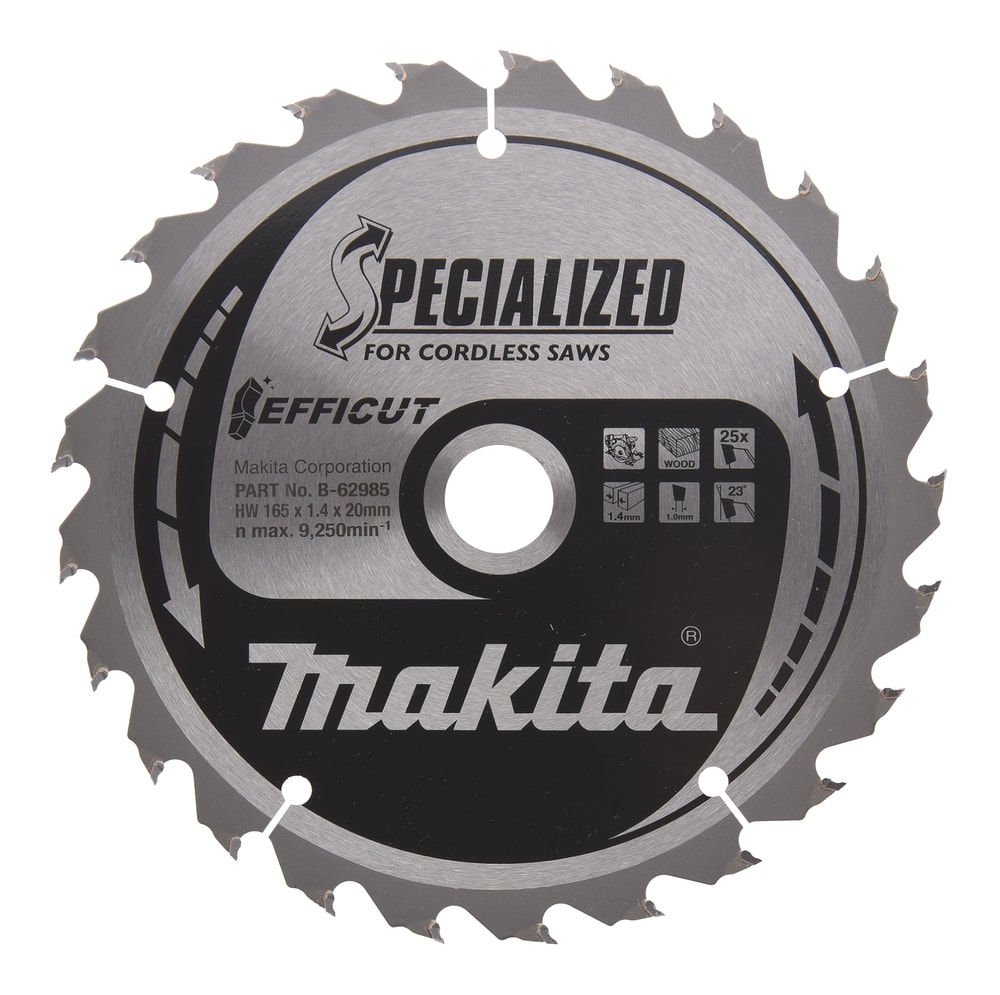 Makita Sågklinga B-62979 HM 165x20x1,40mm 25T för trä