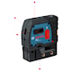 Bosch Punktlaser GPL 5 Professional med 3 x batterier (AA), holder