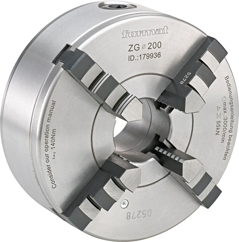 Format Svarvchuck 4-backs DIN 6350, gjutjärn