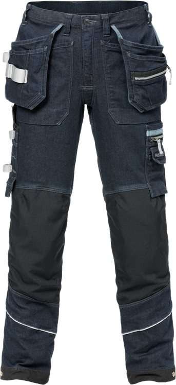 Fristads Håndverker denim stretchbukser 2131 DCS Indigoblå C50