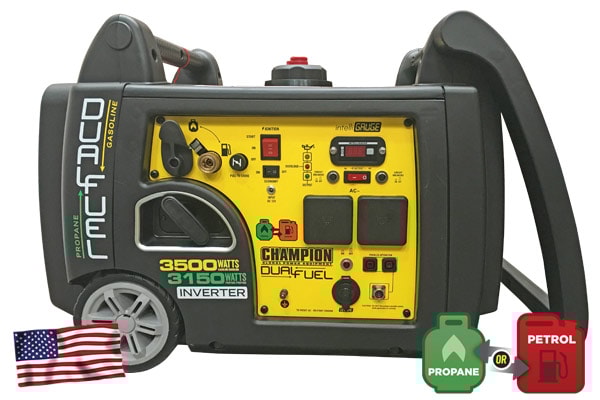 Champion 3500W Inverterelverk Bensin/Gas -