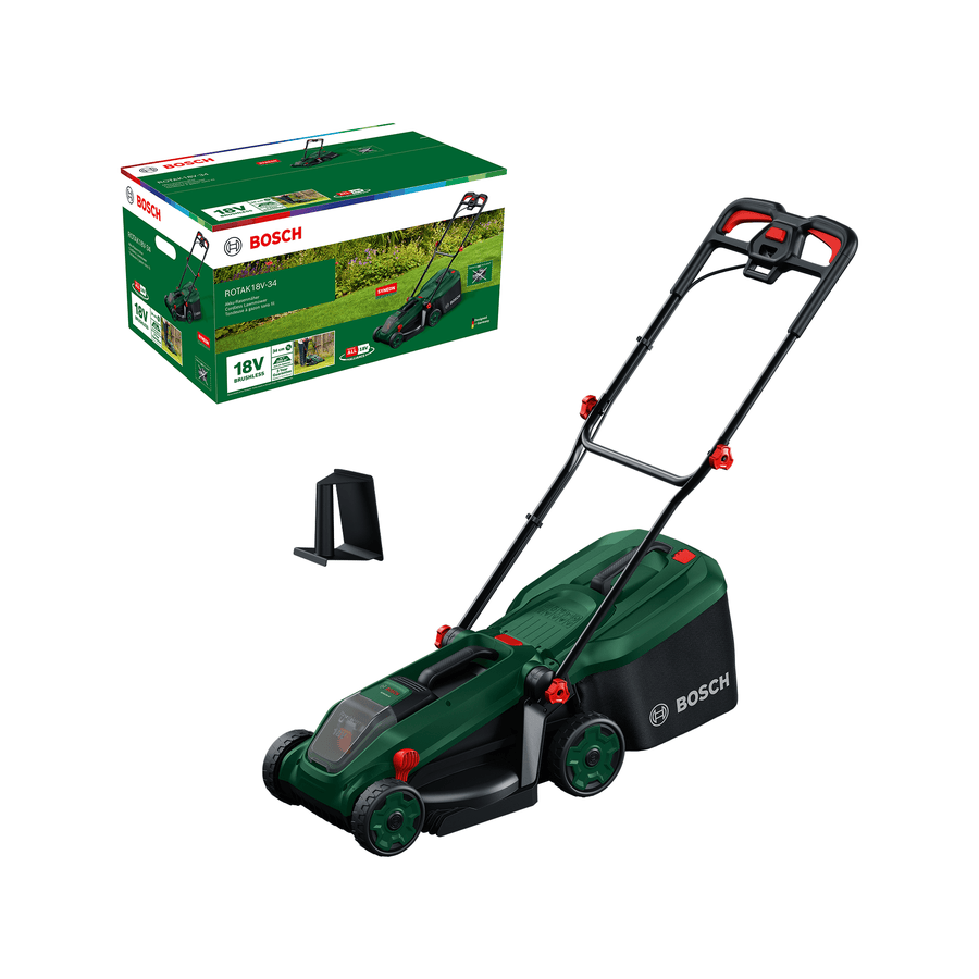 Bosch DIY Gräsklippare Rotak 18V-34 utan batteri och laddare