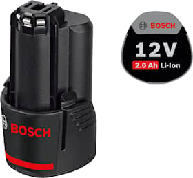 Bosch Akku GBA 12V 2.0Ah Professional kartonkirasiassa, sis. tarvikkeen
