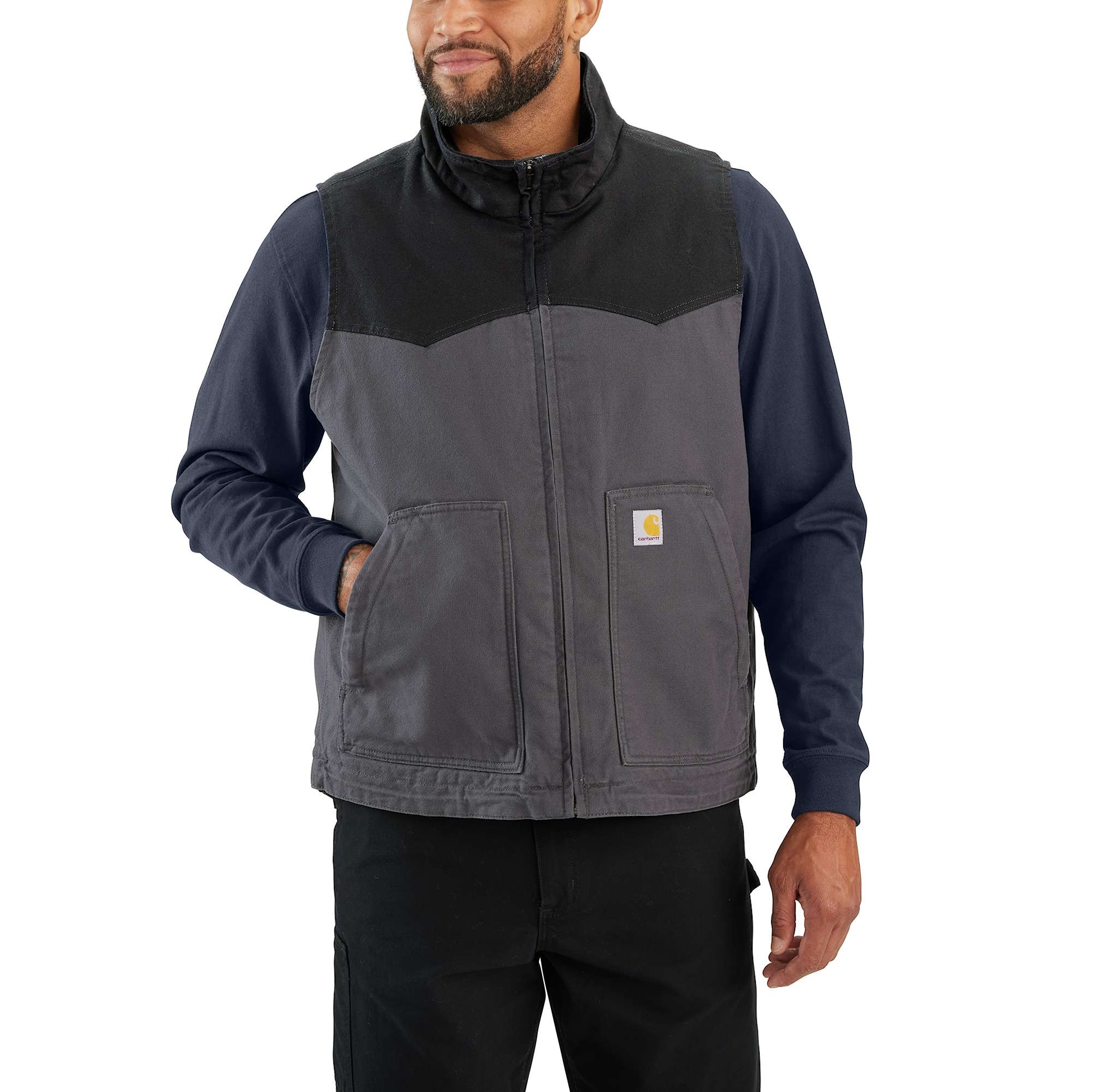 Carhartt Montana duck Väst, Herr, Shadow/black
