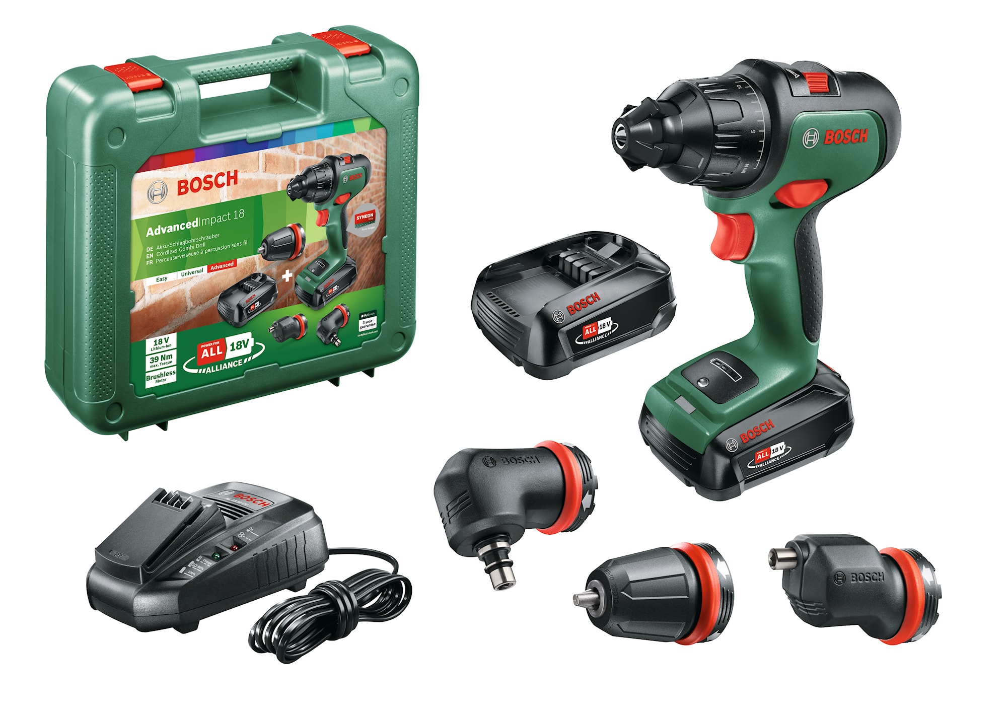 Bosch DIY Iskuporakonessetti AdvancedImpact 18V, 2,5Ah akut
