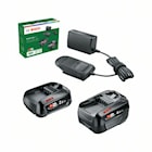 Bosch Startsats 18V med 2x2Ah batterier och laddare AL 18V-20