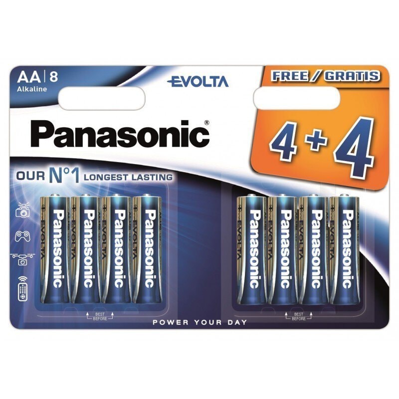 Panasonic Batterier Evolta AA 8-pack -
