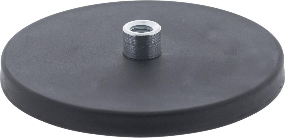 Format Neodymmagnet 88mm, 420N, med M8-gänga, gummi