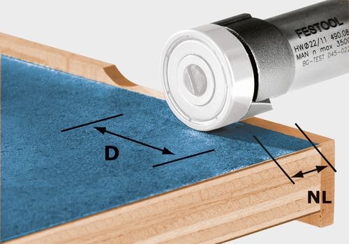Festool Tasausjyrsin HW D22/8-OFK