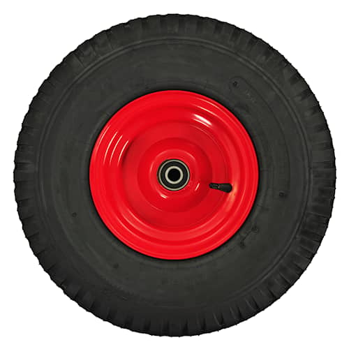 Konga Mekaniska Luftgummihjul 260mm, 125kg, Luft 260mm, Svart/Röd