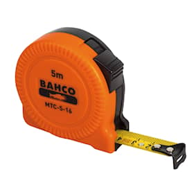 Bahco Målebånd MTC kort, stål, mm/mm, klass 2, kompakt