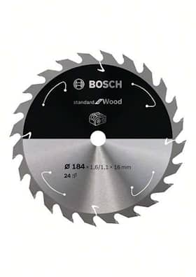 Bosch Standard for Wood-sirkelsagblad for batteridrevne sager 184x1,6/1,1x16 T24