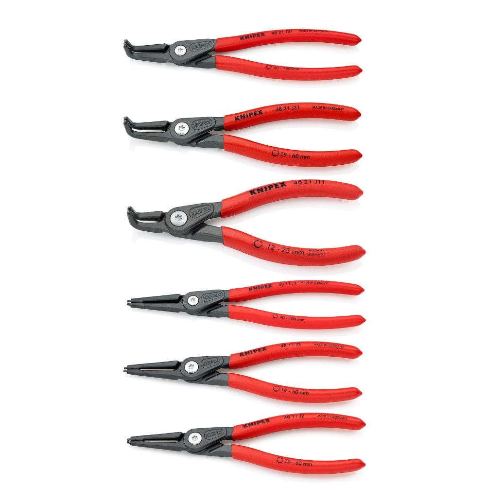 Knipex præcisions-låseringstang til indvendige ringe grå atramenteret 140 mm