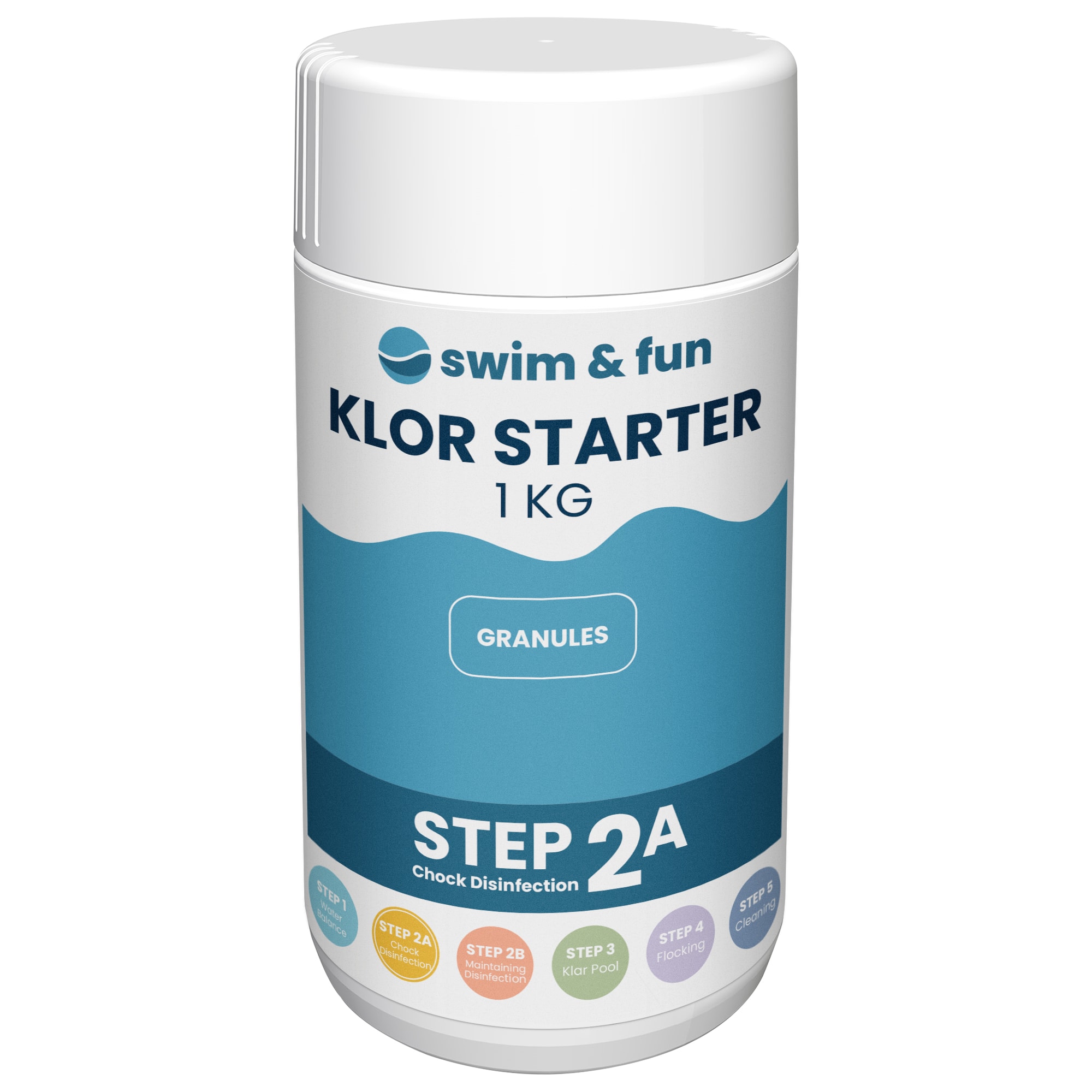 Swim & Fun Klor Granulat Spa/Pool 1kg -