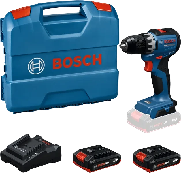 Bosch Skruvdragare GSR 18V-52 2X2AH L-CASE