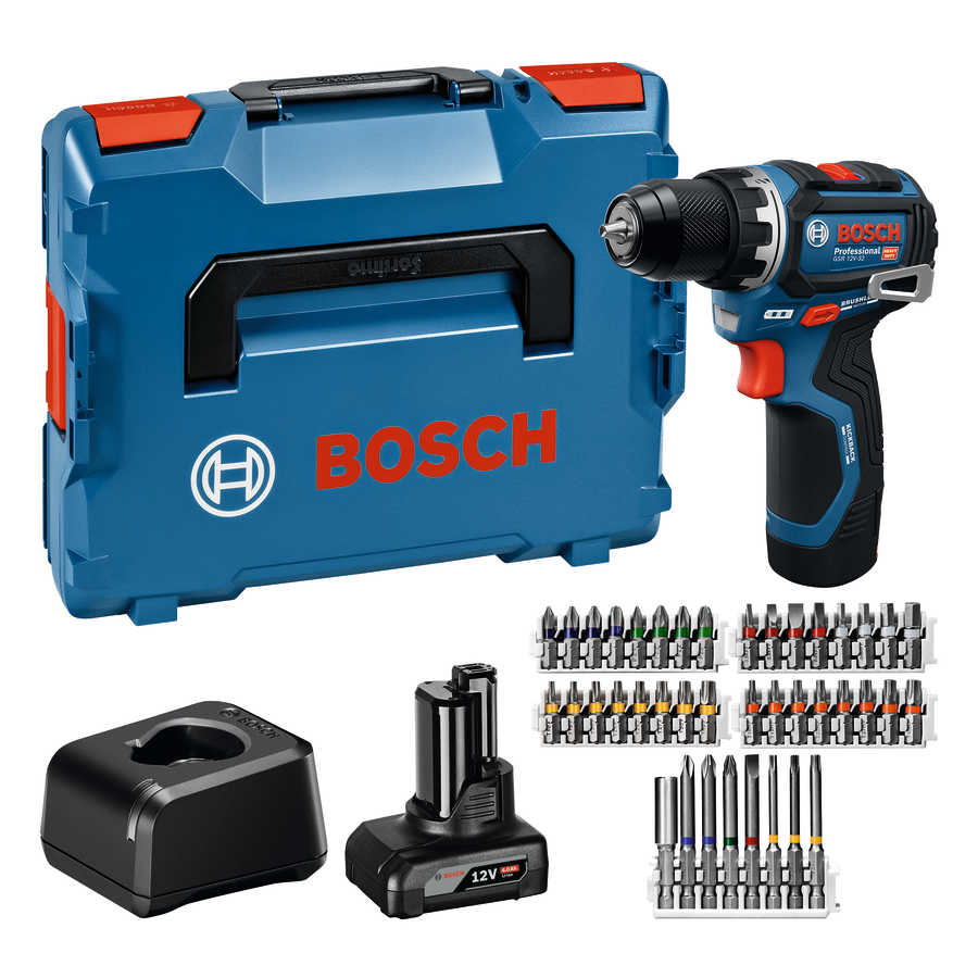 Bosch Skruvdragare GSR 12V-32 GAL LB med 1st 2Ah batteri & laddare