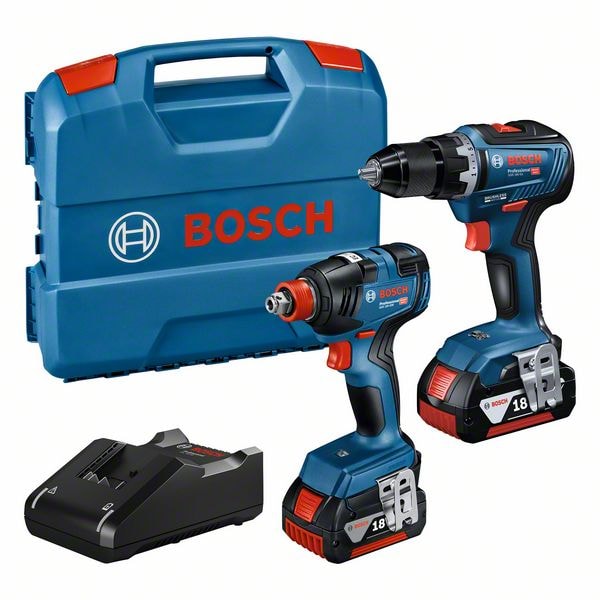 Bosch Verktygsset 18V GDX/GSR 2x4,0Ah i L-Case
