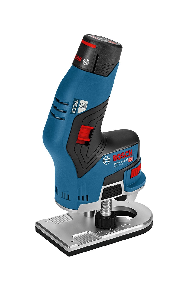 Bosch Reunajyrsin GKF 12V-8, 2x3,0Ah akku, L-BOXX