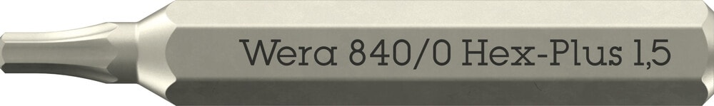Wera 840/0 Micro bits Hex-Plus för insexskruvar