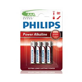 Philips Batteri Philips AAA 1,5V LR03 4-pack