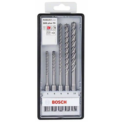 Bosch Hammarborrset SDS-Plus-7X 5-10mm Robust Line