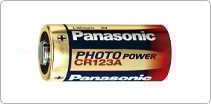 Batteri CR123 Panasonic 1-pakning