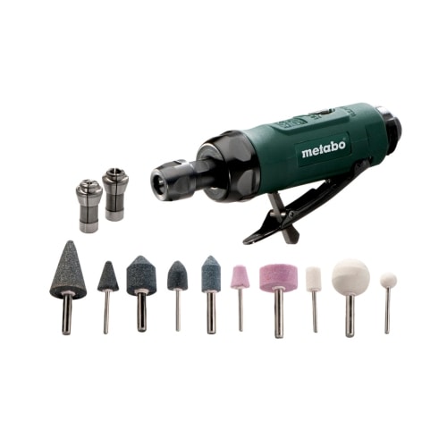 Metabo Druckluft-Geradschleifer DG 25 Set, Kunststoffkoffer