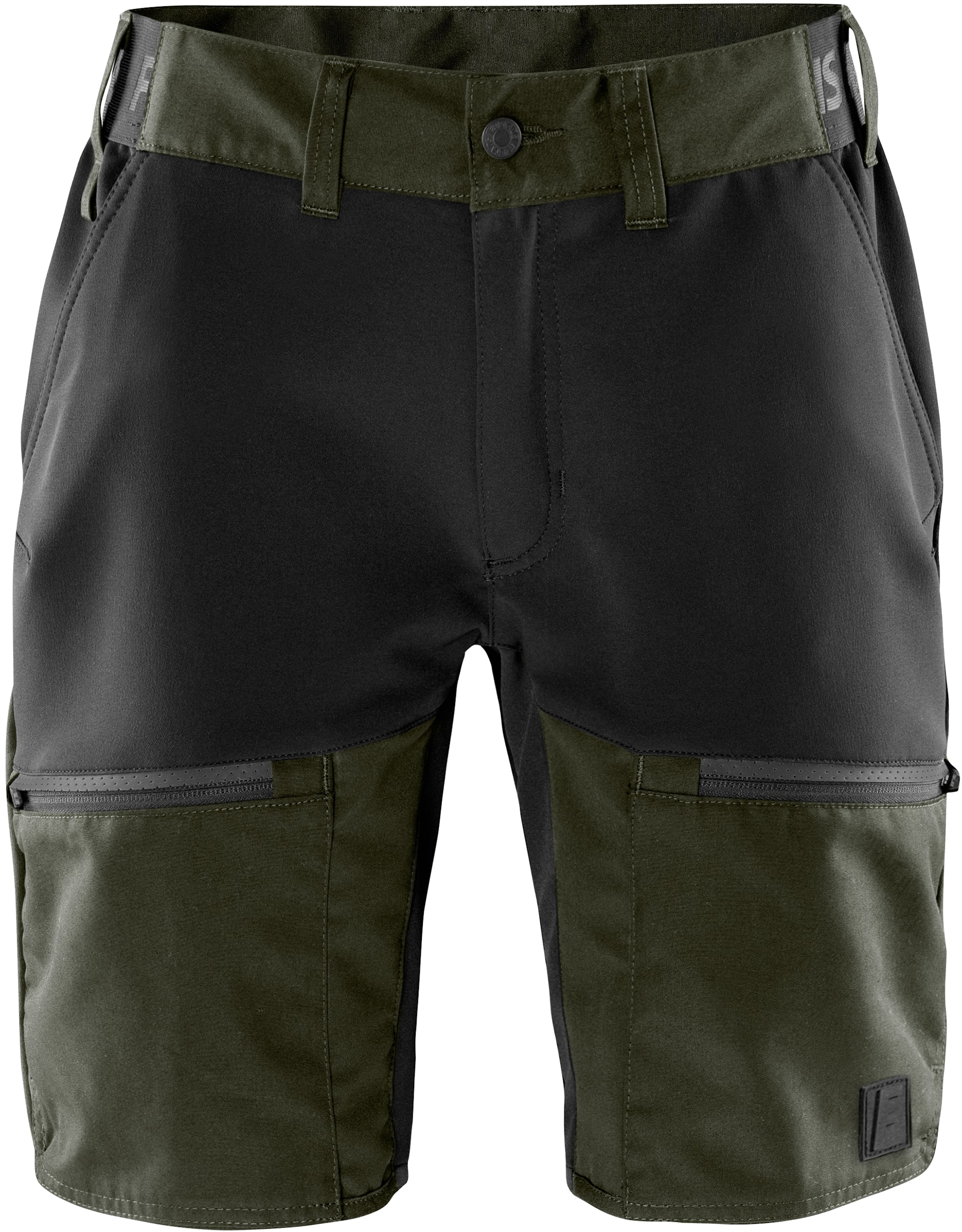 Fristads Shorts Carbon Semistretch Militärgrön/Svart 2XL -