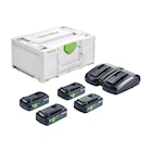 Festool Laddpaket SYS 18V 4x4,0/TCL 6 DUO