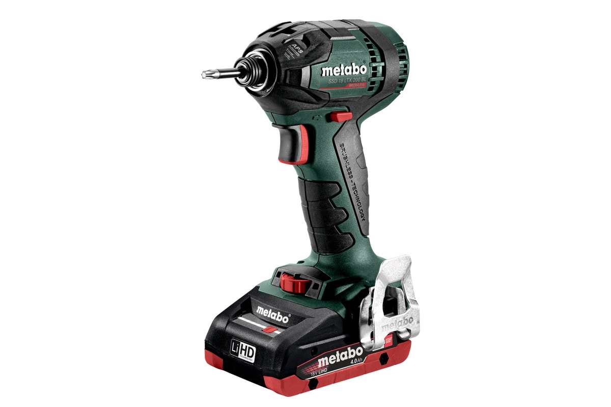 Metabo Slagskruvdragare SSD 18 LTX 200 BL med 2x4Ah batterier & laddare
