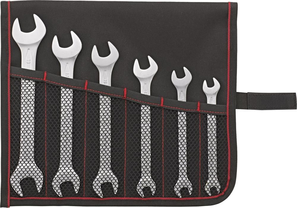 Format U-avainsarja DIN 3110, 7–19 mm, 6 osaa, kaksipäinen