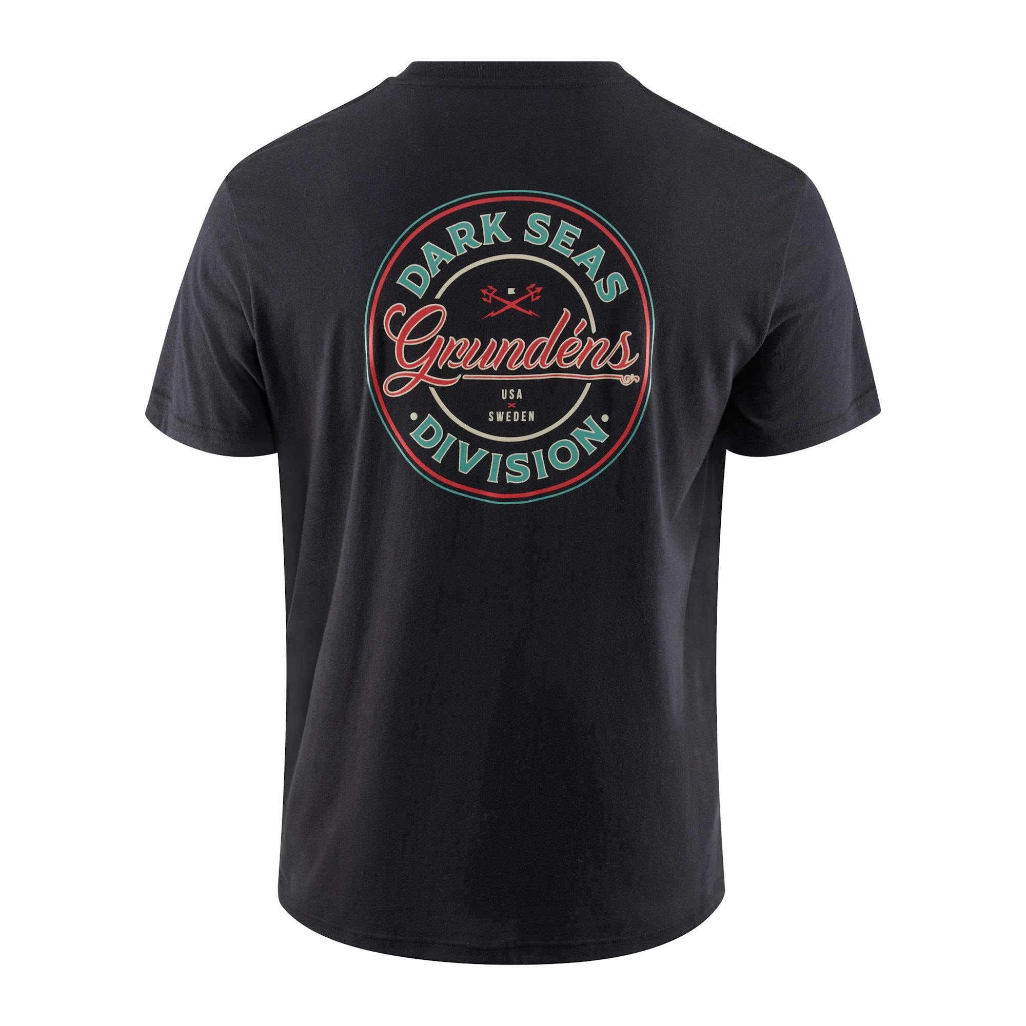 Grundens Dark Seas X Grundens Instinctive SS T-Shirt Herr Svart S
