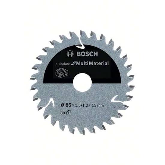 Bosch Standard for Multi Material -pyörösahanterä johdottomiin sahoihin 85 x 1,5 / 1 x 15 T30