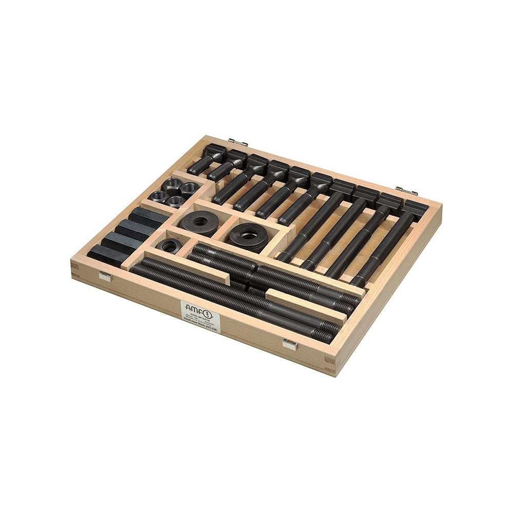 Amf Spännverktygsats 6520 M16x18mm 46 delar, i träetui