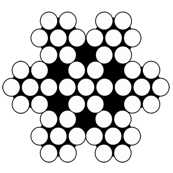 Bema Stållina, rostfri 3mm 7x7