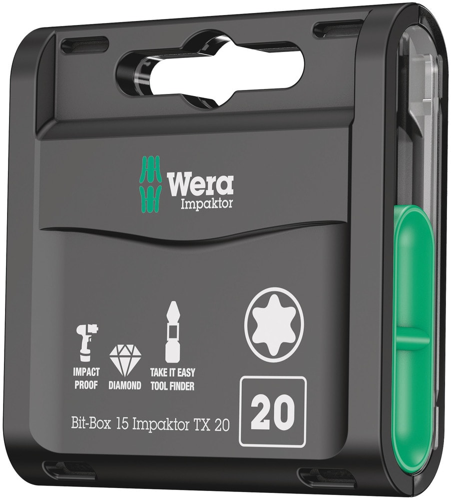 Wera Bits TX x 25mm Impaktor, 15-pack