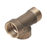 Duab Trevägskoppling mässing 1''