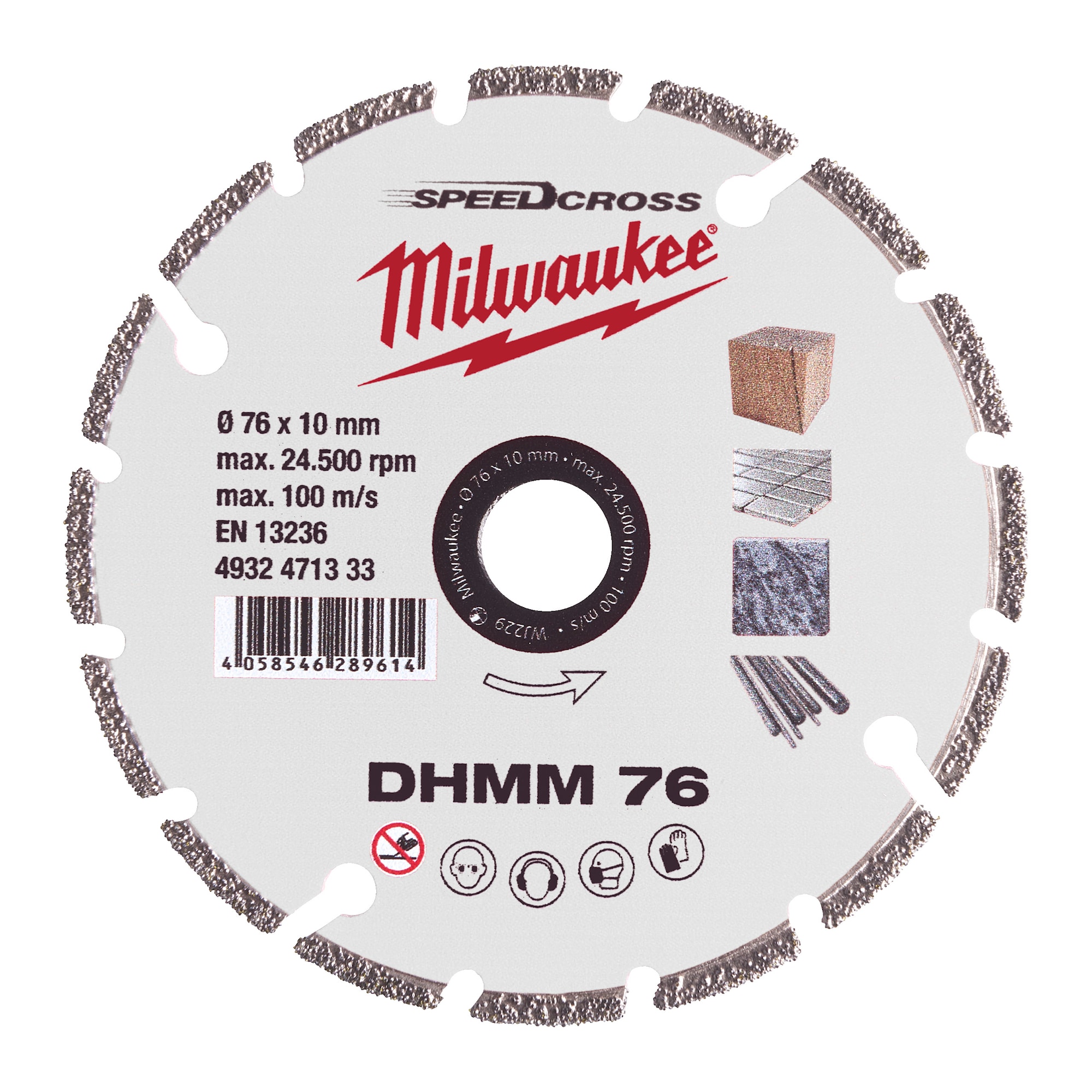 Milwaukee Diamantskiva Dhmm 76Mm