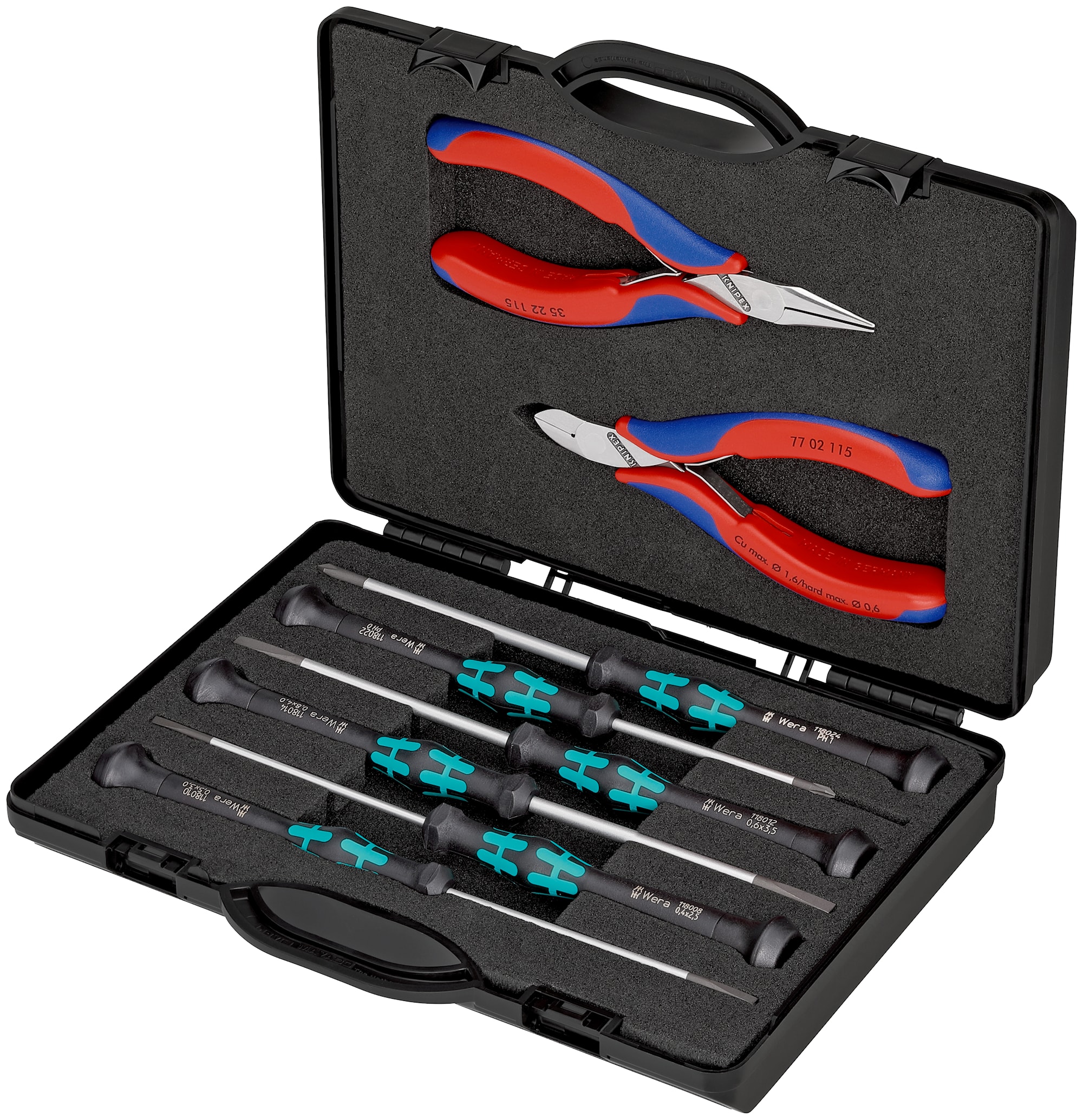 Knipex Elektroniktångsats 002018 8 delar i box