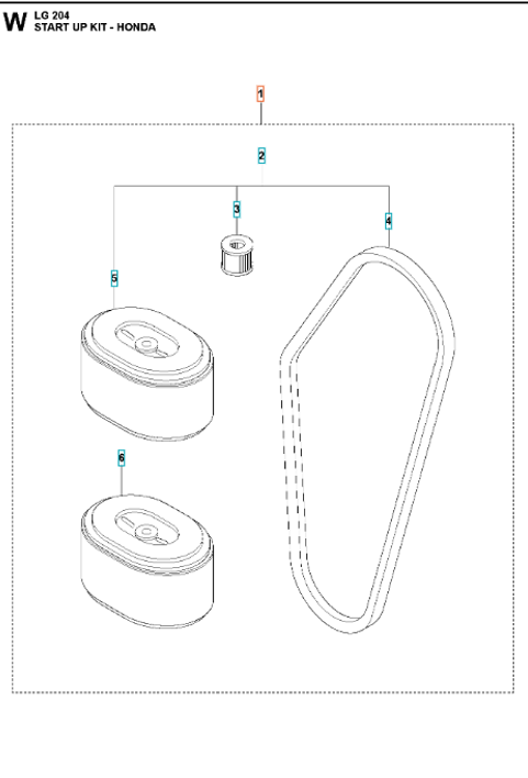 Husqvarna servicesett LG 204
