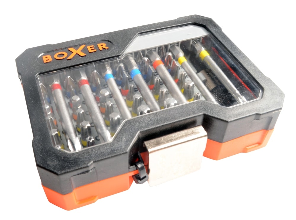 Boxer® bitssats i praktisk ask S2 stål 56 delar -