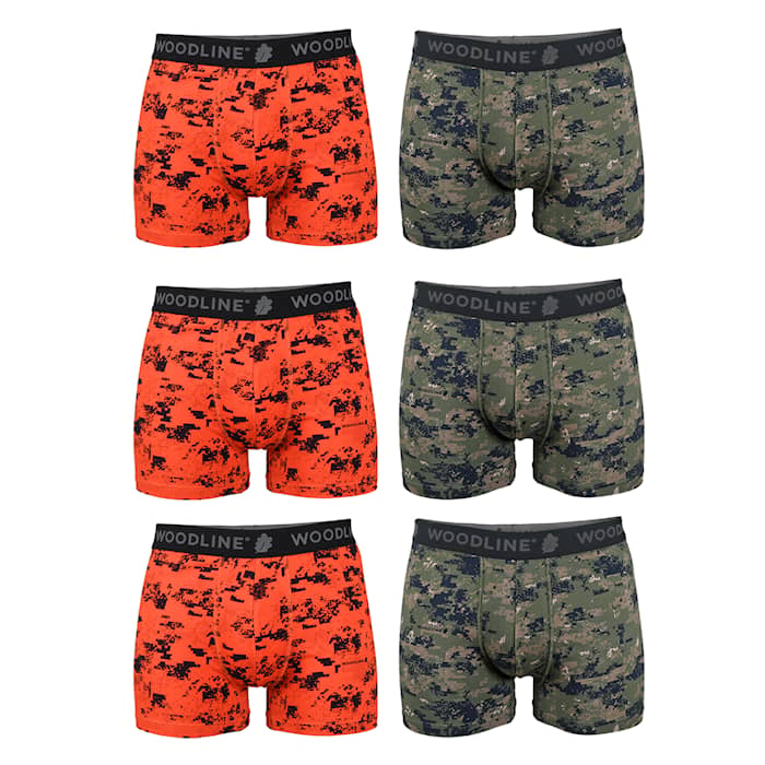Woodline boxershorts Camo, 6-pakning