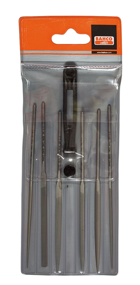 Bahco neulaviilasarja 2-470, 140 mm, karkea, 6 osaa