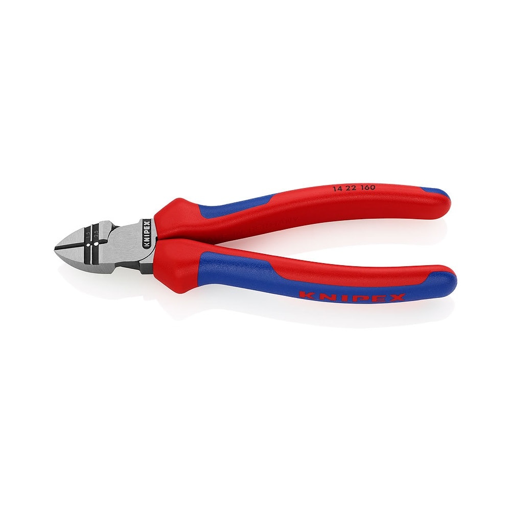 Knipex afisolerings-skævbider, sort atramenteret 160 mm