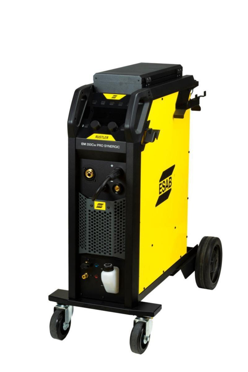 Esab Migsvets Rustler EM 350Cw PRO Synergisk - Strömkälla + verktygslåda + brännare