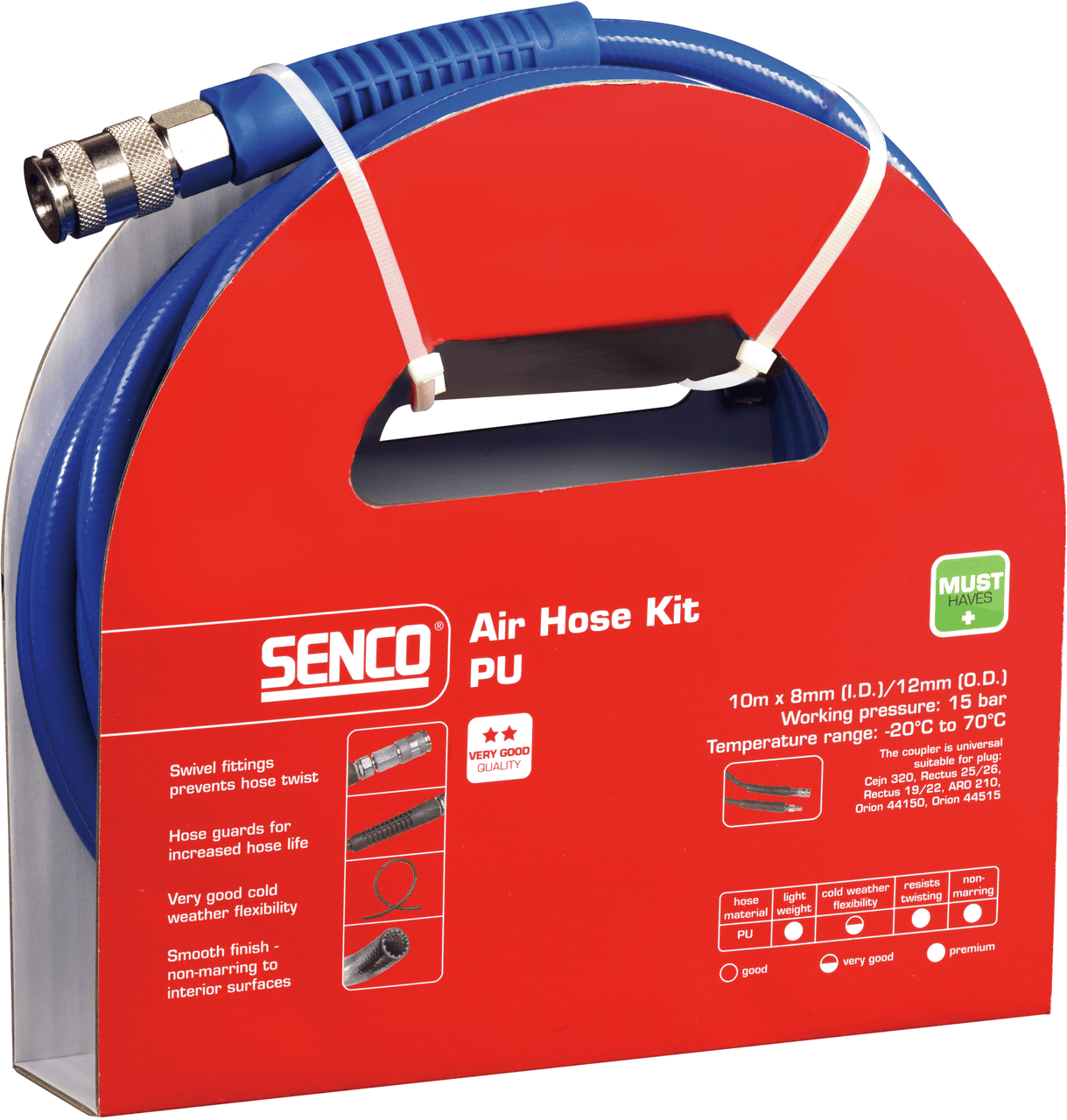 Senco Slangsats PU 8x12mm, 10 m